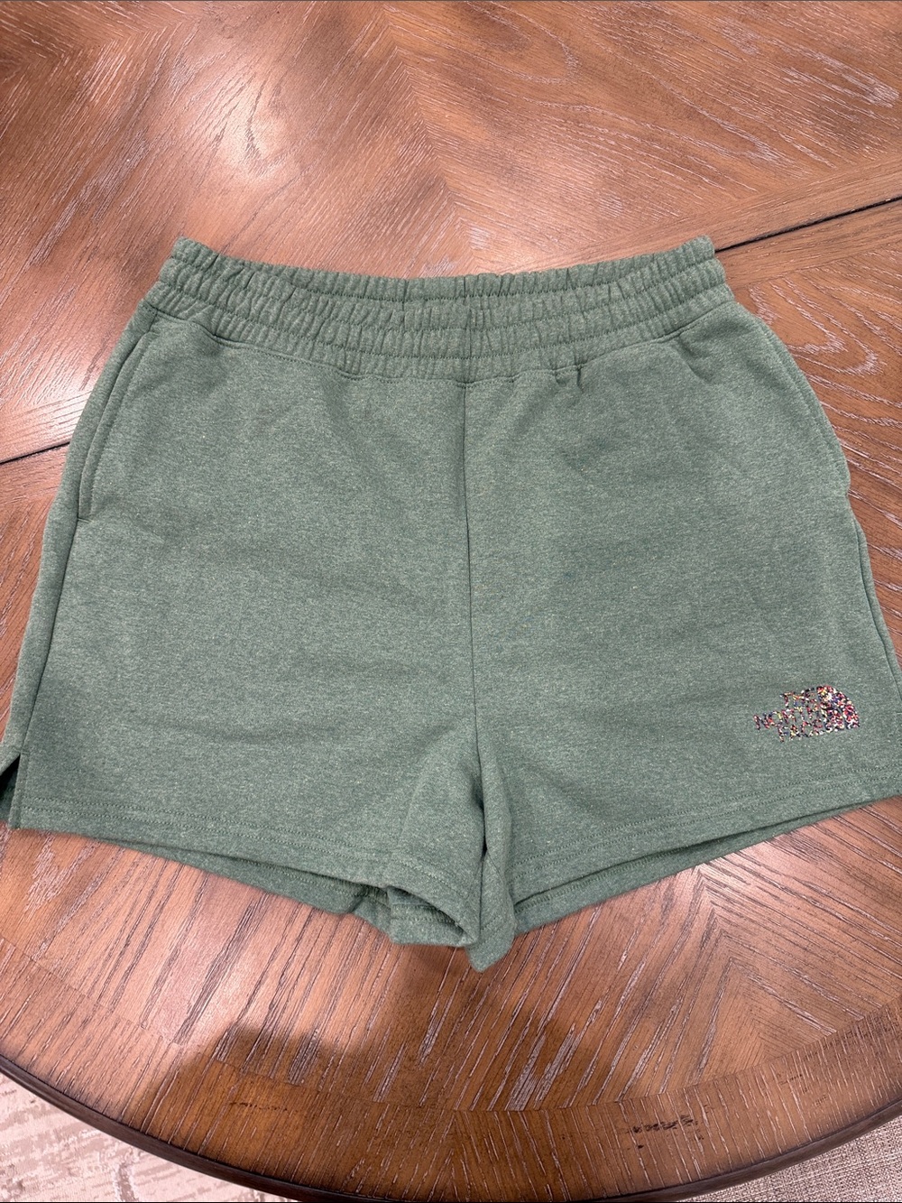 The North Face Women's Olive Green Knit Athletic Shorts